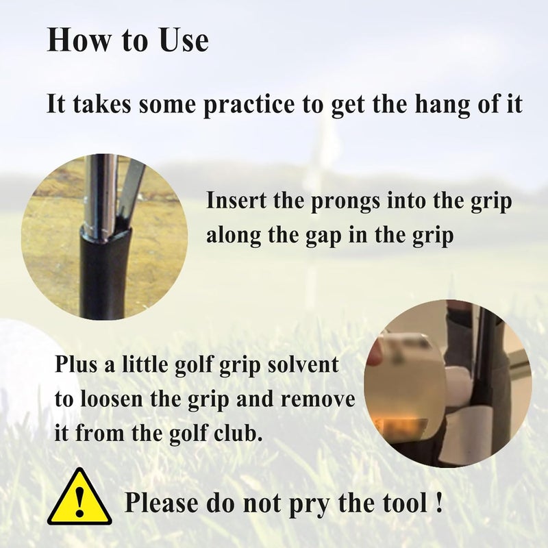 Ebrmeiwo V-Groove Golf Grip Removal Tool, 11" for Standard Length Swinging Grips, Grip Repair Tool - Image 5